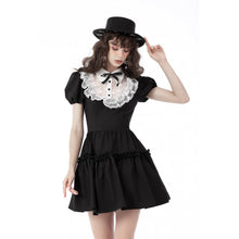 Load image into Gallery viewer, Dark In Love Princess Ruffle Skull Lace Dress
