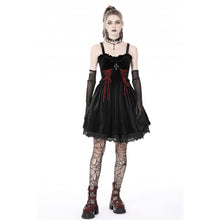 Load image into Gallery viewer, Dark in Love Bloody Lace Up Dress
