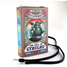 Load image into Gallery viewer, The Call Of Cthulhu Book Clutch Bag
