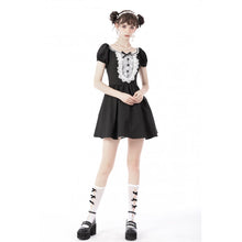 Load image into Gallery viewer, Dark In Love Gothic Skull Lace Doll Dress
