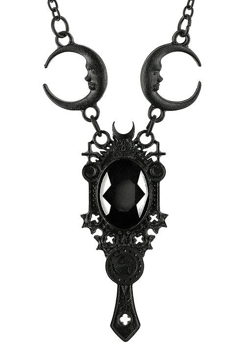 Restyle Dark Mirror Black Necklace