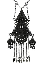 Load image into Gallery viewer, Restyle Black Gothic Double Triangle Necklace
