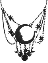 Load image into Gallery viewer, Restyle Sleepless Nights Black Necklace
