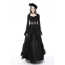 Load image into Gallery viewer, Dark in Love Gothic Luxe Lace See-through Top
