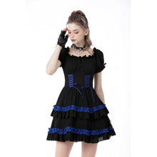 Load image into Gallery viewer, Dark In Love Gothic Ruffled Doll Dress
