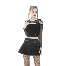 Load image into Gallery viewer, Dark In Love Pleated Mini Skirt With Pocket
