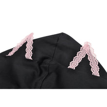 Load image into Gallery viewer, Dark In Love Pink Alternative Cat Ear Zipper Top
