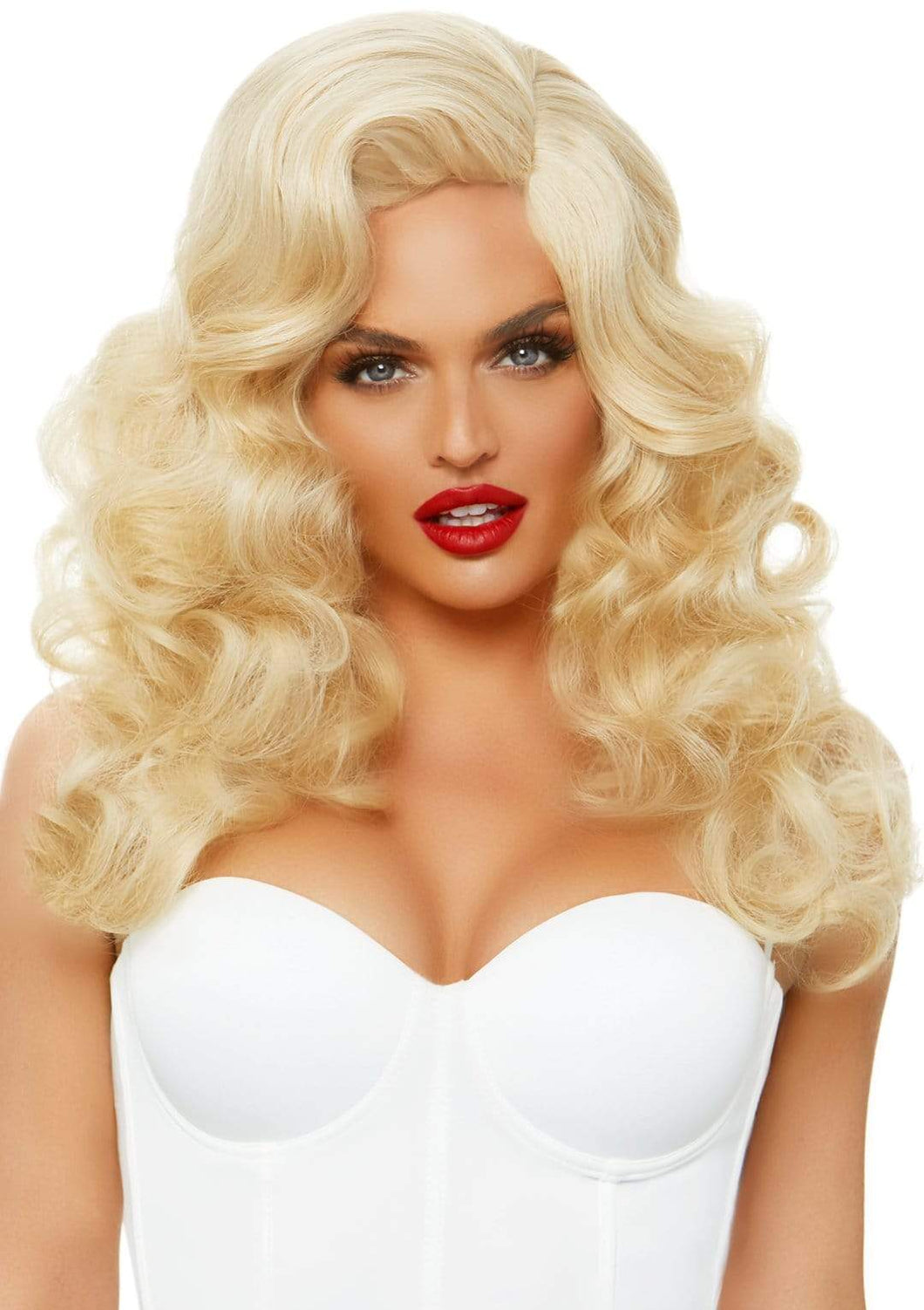 Long Blonde Curly Wig