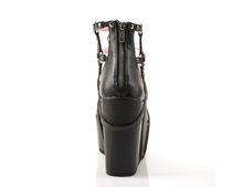 Load image into Gallery viewer, Demonia Poison-25-1 Platform Sandals in Black Vegan Leather
