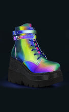 Load image into Gallery viewer, Demonia Shaker-52 Rainbow Reflective Wedges
