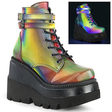 Load image into Gallery viewer, Demonia Shaker-52 Rainbow Reflective Wedges
