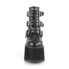 Load image into Gallery viewer, Demonia Swing-105 Black Vegan Leather Wedges
