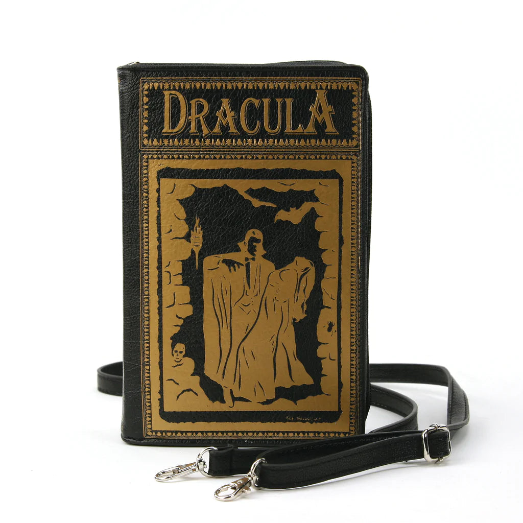 Dracula Book Cross Body Bag In Black