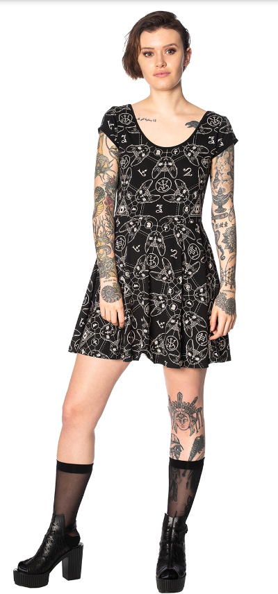 Teen Goth Cat Dress
