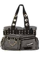 Load image into Gallery viewer, Banned Alternative Black and White Handcuff Handbag
