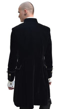 Load image into Gallery viewer, Pentagramme Men&#39;s Velvet Gothic Gentleman&#39;s Tailcoat in Black
